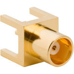 Amphenol RF 919-109J-51PX Series, jack PCB Mount MCX Connector, 50Ω, Through Hole Termination, Straight Body