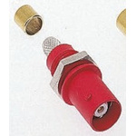Staubli, jack Panel Mount BNC Connector, Crimp Termination, Straight Body