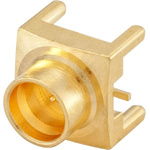 Rosenberger SMA Series, Plug Through Hole SMA Connector, 50Ω, Solder Termination, Straight Body