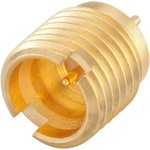 Rosenberger SMA Series, Plug Panel Mount SMA Connector, 50Ω, Solder Termination, Straight Body