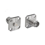 Bulgin Male/Female Flange Mount Circular Coaxial Connector, Plug In Termination, Straight Body