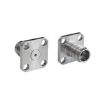Bulgin Male/Female Flange Mount Circular Coaxial Connector, Jack Screw Termination, Straight Body