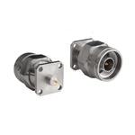 Bulgin, Plug Flange Mount Circular Coaxial Connector, Jack Screw Termination, Straight Body