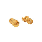 Bulgin, jack PCB Mount Circular Coaxial Connector, Jack Screw Termination, Straight Body
