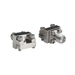Bulgin Male/Female End Launch Circular Coaxial Connector, Jack Screw Termination, Straight Body