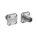 Bulgin, jack Flange Mount Circular Coaxial Connector, Jack Screw Termination, Straight Body