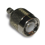 Amphenol RF Plug Cable Mount TNC Connector, Crimp Termination, Straight Body