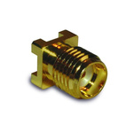 Amphenol RF, jack Surface Mount SMA Connector, Solder Termination, Straight Body