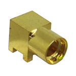 TE Connectivity, jack PCB Mount MMCX Connector, Through Hole Termination, Right Angle Body