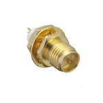 TE Connectivity, jack PCB Mount SMA Connector, Through Hole Termination, Straight Body