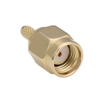 TE Connectivity, Plug PCB Mount SMA Connector, Crimp Termination, Straight Body