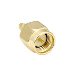 TE Connectivity, jack PCB Mount SMA Connector, Crimp Termination, Straight Body