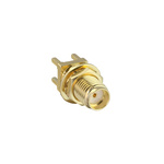 TE Connectivity, jack PCB Mount SMA Connector, Through Hole Termination, Straight Body
