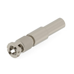 TE Connectivity 2446052 Series Plug Cable Mount BNC Connector, Crimp Termination, Straight Body