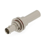 TE Connectivity 2446193 Series, jack Panel Mount BNC Connector, Crimp Termination, Straight Body