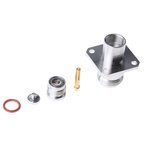 Radiall, jack Panel Mount N Connector, 50Ω, Clamp Termination, Straight Body