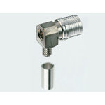 Radiall, Plug Cable Mount QMA Connector, 50Ω, Crimp Termination, Right Angle Body