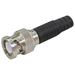 Tajimi Electronics, Plug Cable Mount BNC Connector, 50Ω, Crimp Termination, Straight Body