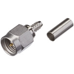 Yuetsu, Plug Cable Mount SMA Connector, Crimp Termination, Straight Body