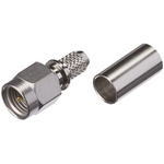 Yuetsu, Plug Cable Mount SMA Connector, Crimp Termination, Straight Body