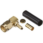 Yuetsu, Plug Cable Mount SMA Connector, Crimp Termination, Right Angle Body