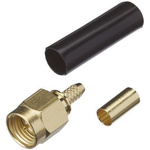 Yuetsu, Plug Cable Mount SMA Connector, Crimp Termination, Straight Body