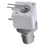 Amphenol, jack PCB Mount BNC Connector, 75Ω, Through Hole Termination, Right Angle Body