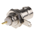 Amphenol, jack Panel Mount BNC Connector, 75Ω, Solder Termination, Straight Body