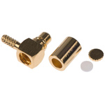 Amphenol RF, Plug Cable Mount MMCX Connector, 50Ω, Crimp Termination, Right Angle Body