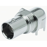 TE Connectivity, jack PCB Mount BNC Connector, 75Ω, Through Hole Termination, Right Angle Body
