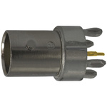 TE Connectivity, jack PCB Mount BNC Connector, 50Ω, Press-In Termination, Straight Body