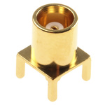 TE Connectivity, jack Through Hole MCX Connector, 50Ω, Solder Termination, Straight Body