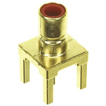TE Connectivity, jack PCB Mount SMB Connector, 50Ω, Solder Termination, Straight Body