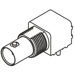 Molex BNC Series, jack PCB Mount BNC Connector, 75Ω, Through Hole Termination, Right Angle Body