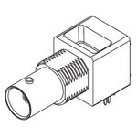 Molex BNC Series, jack PCB Mount BNC Connector, 75Ω, Through Hole Termination, Right Angle Body