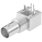 Molex BNC Series, jack PCB Mount BNC Connector, 75Ω, Through Hole Termination, Right Angle Body