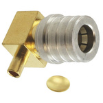 Amphenol RF, Plug Cable Mount QMA Connector, 50Ω, Solder Termination, Right Angle Body