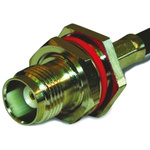 Amphenol RF, jack Cable Mount TNC Connector, 50Ω, Crimp, Solder Termination, Straight Body