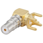 Rosenberger, jack PCB Mount QMA Connector, 50Ω, Solder Termination, Right Angle Body