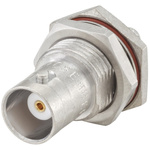 Rosenberger BNC Series, jack Panel Mount BNC Connector, 50Ω, Crimp Termination, Straight Body