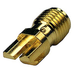Cinch SMA HF Series, jack Edge Mount SMA Connector, 50Ω, Solder Termination, Straight Body
