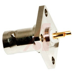 Mueller Electric, jack Flange Mount BNC Connector, 50Ω, Straight Body