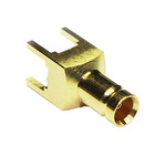 COAX Connectors, jack PCB Mount 1.0/2.3 Connector, 75Ω, Solder Termination, Straight Body