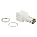 Amphenol RF BNC Series, jack PCB Mount BNC Connector, 50Ω, Through Hole Termination, Right Angle Body