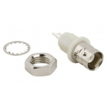 Amphenol RF BNC Series, jack Panel Mount BNC Connector, 50Ω, Solder Termination, Straight Body
