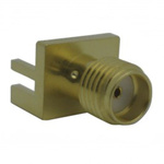 Amphenol RF, jack Edge Mount SMA Connector, 50Ω, Solder Termination, Straight Body
