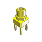 Samtec MMCX Series, jack Through Hole MMCX Connector, 50Ω, Solder Termination, Straight Body