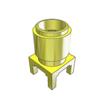 Samtec SMA Series, jack Surface Mount SMA Connector, 50Ω, Solder Termination, Straight Body