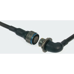 TE Connectivity Straight Cable Boot Black, Polyolefin, 28.4mm