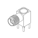 Molex, jack PCB Mount SMA Connector, 50Ω, Solder Termination, Right Angle Body